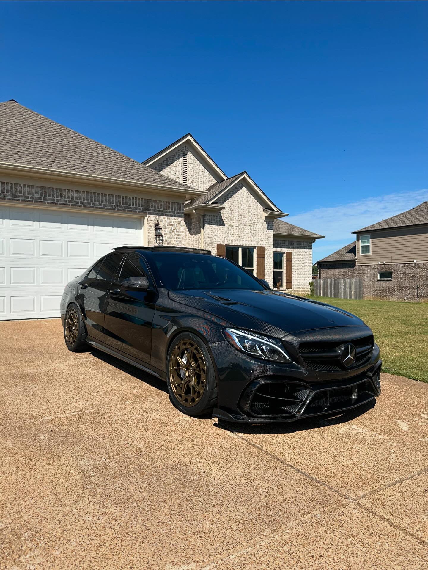 Custom W205 C63 Sedan / Coupe Front Bumper Full Carbon Package