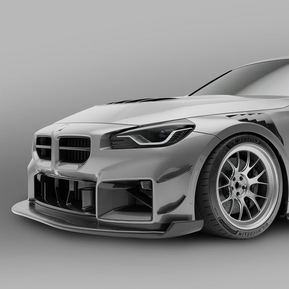 BMW M2 G87 Carbon Fiber Aero Front Bumper Canards