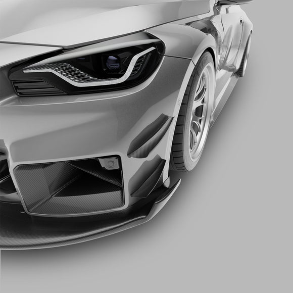 BMW M2 G87 Carbon Fiber Aero Front Bumper Canards
