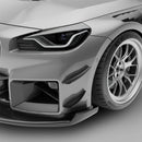 BMW M2 G87 Carbon Fiber Aero Front Bumper Canards-9