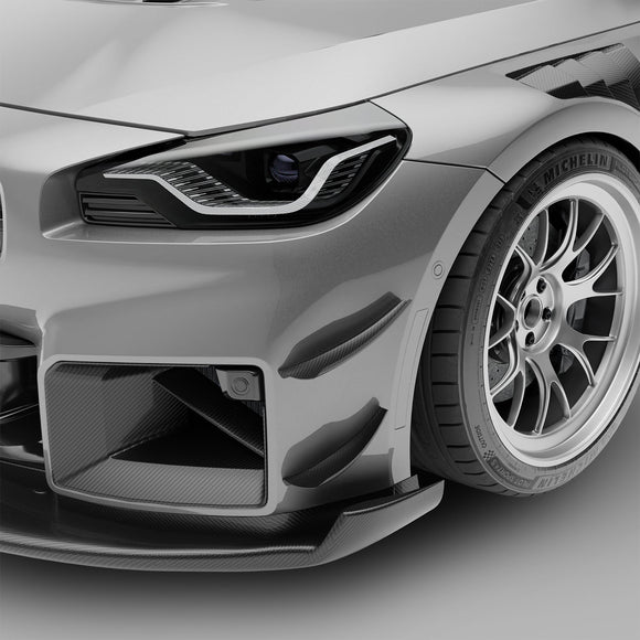 BMW M2 G87 Carbon Fiber Aero Front Bumper Canards