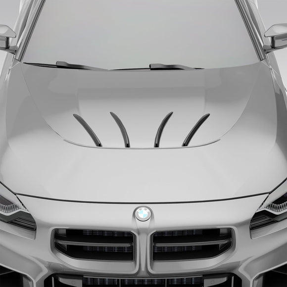 BMW M2 G87 Carbon Fiber Race Car Hood Strakes