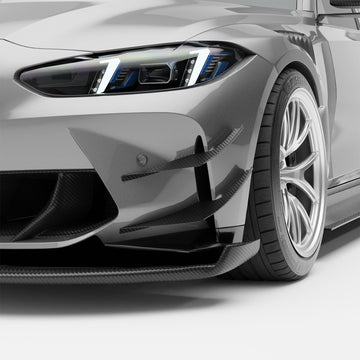 BMW M3 G80 Carbon Fiber Aero Front Bumper Canards