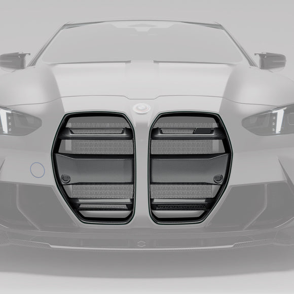 BMW M3 G80 Carbon Fiber Front Grill (without ACC)