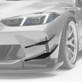 BMW M4 G82 Carbon Fiber Front Bumper Canards - 0