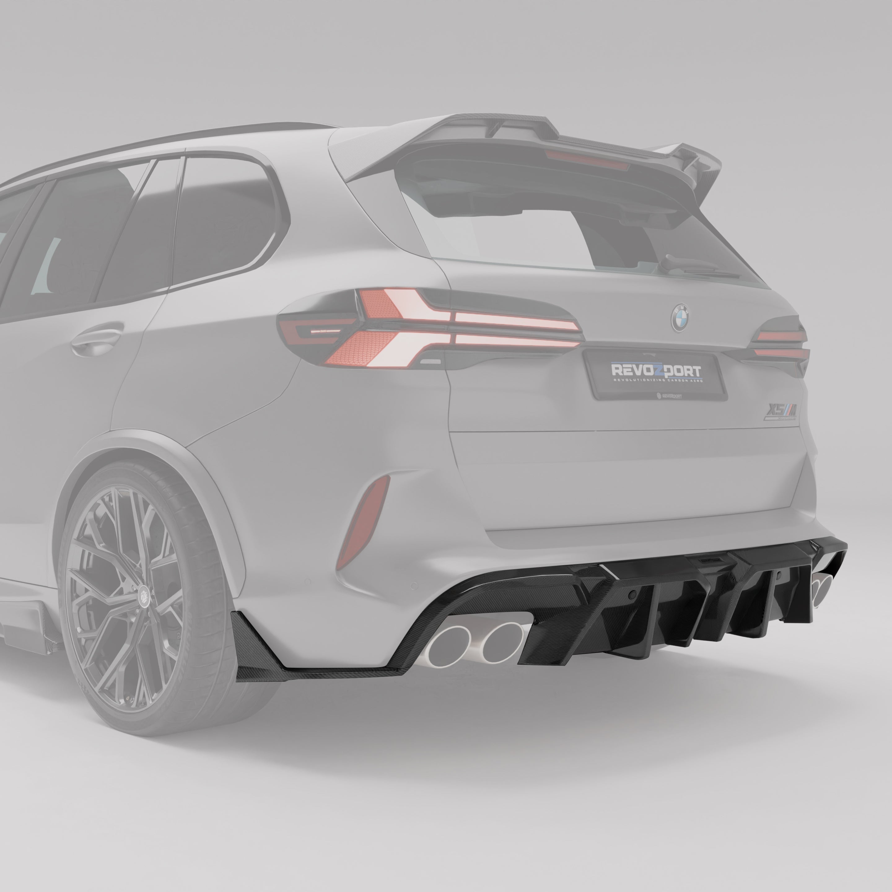 BMW X5M F95 LCI Carbon Fiber Rear Diffuser | Zefer Performance
