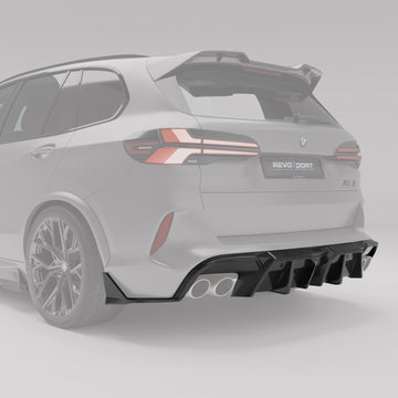 BMW X5M F95 LCI Carbon Fiber Rear Diffuser - 0