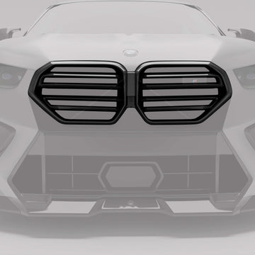 BMW X6M F96 LCI Carbon Fiber Front Grill - 0
