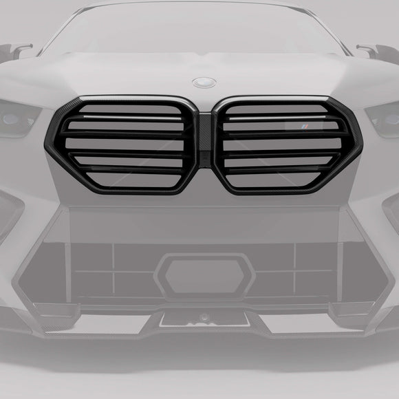 BMW X6M F96 LCI Carbon Fiber Front Grill