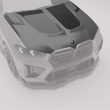 BMW X6M F96 LCI Carbon Fiber Hood - 0