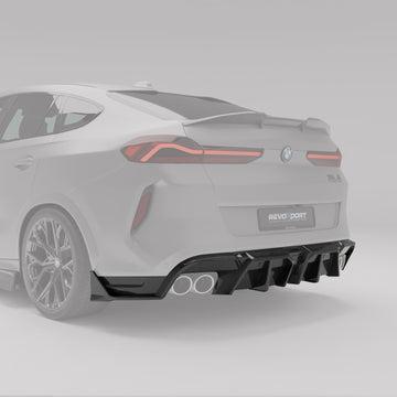BMW X6M F96 LCI Carbon Fiber Rear Diffuser - 0