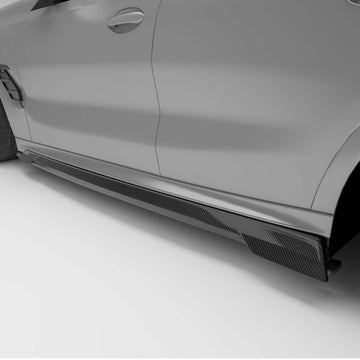 BMW X6M F96 LCI Carbon Fiber Side Skirts