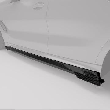 BMW X6M F96 LCI Carbon Fiber Side Skirts - 0
