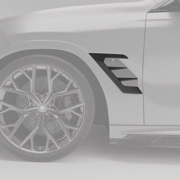 BMW X6M F96 LCI Carbon Fiber Side Vents - 0