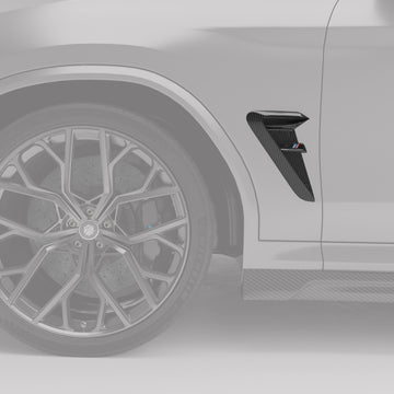 BMW X3M F97 LCI Carbon Fiber Side Fender Vents - 0