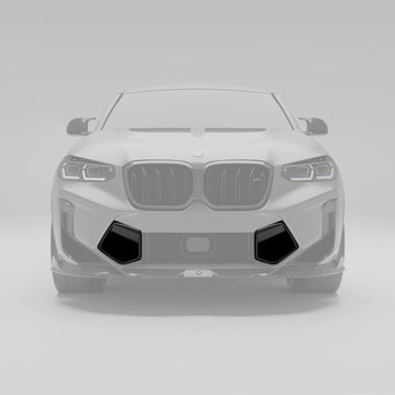 BMW X4M F98 LCI Carbon Fiber Front Bumper Vents - 0