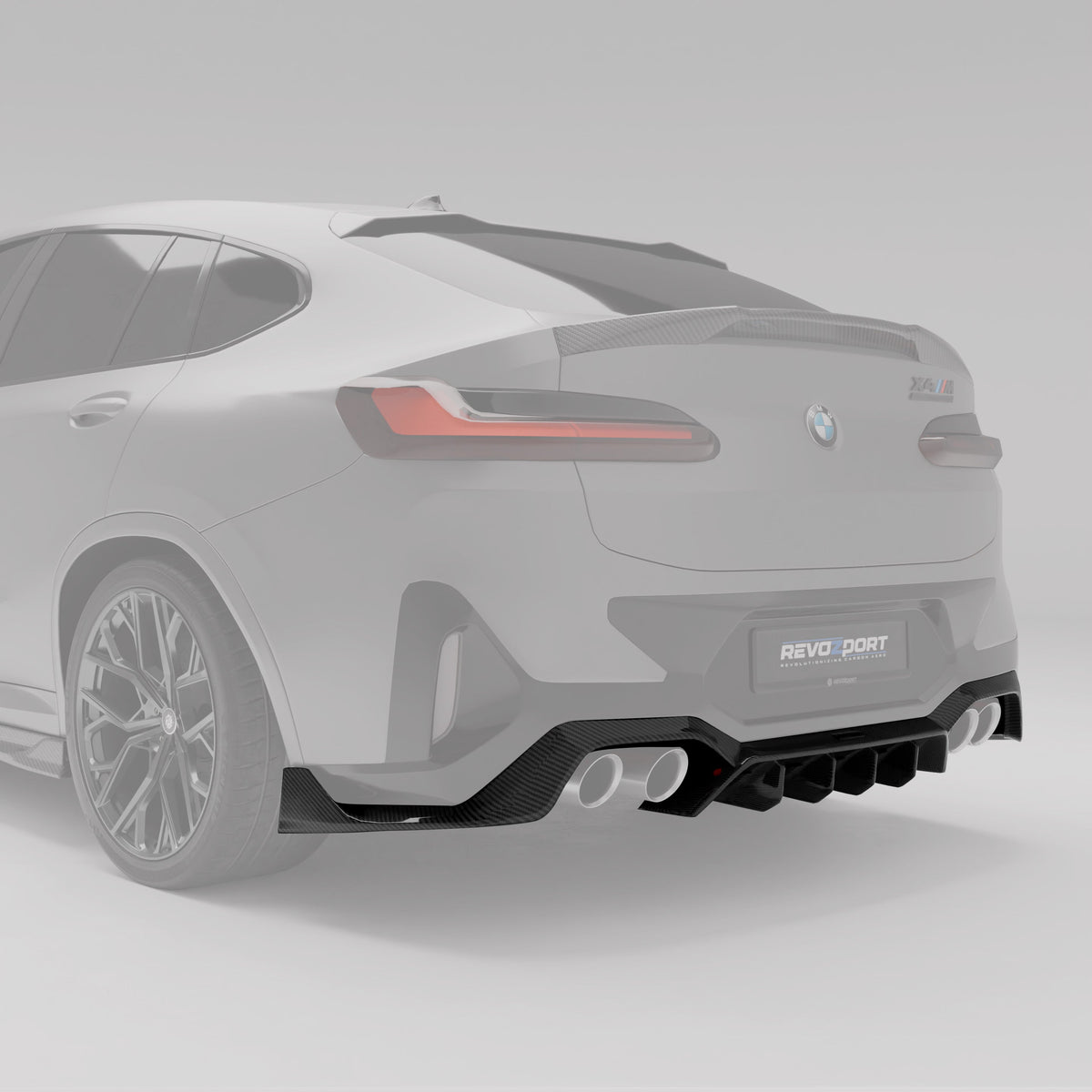 BMW X4M F98 LCI Carbon Fiber Rear Diffuser | Zefer Performance