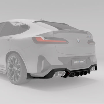 BMW X4M F98 LCI Carbon Fiber Rear Diffuser - 0