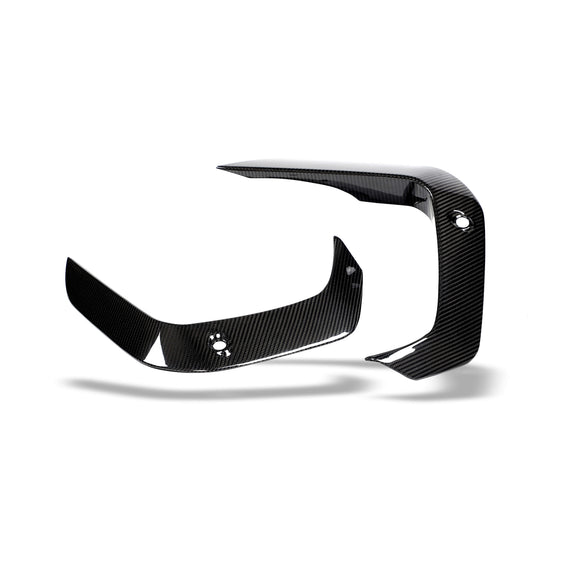 BMW X6M F96 PRE LCI Carbon Fiber Front Bumper Canards