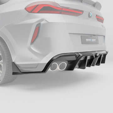 BMW X6M F96 PRE LCI Carbon Fiber Rear Diffuser - 0