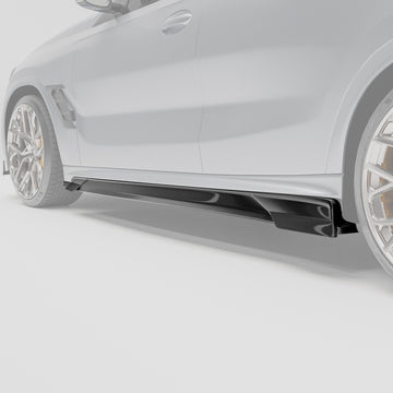 BMW X6M F96 PRE LCI Carbon Fiber Side Skirts - 0