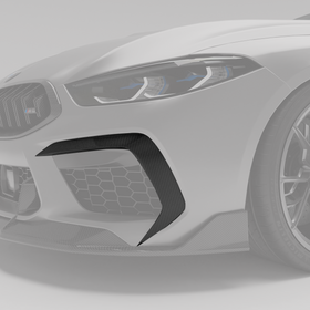 BMW M8 F91 F92 F93 Carbon Fiber Canards - 0