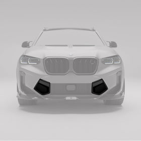 BMW X3M F97 LCI Carbon Fiber Front Bumper Vents - 0