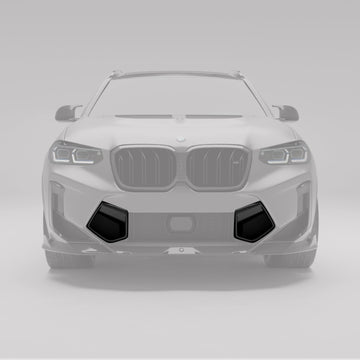 BMW X3M F97 LCI Carbon Fiber Front Bumper Vents - 0