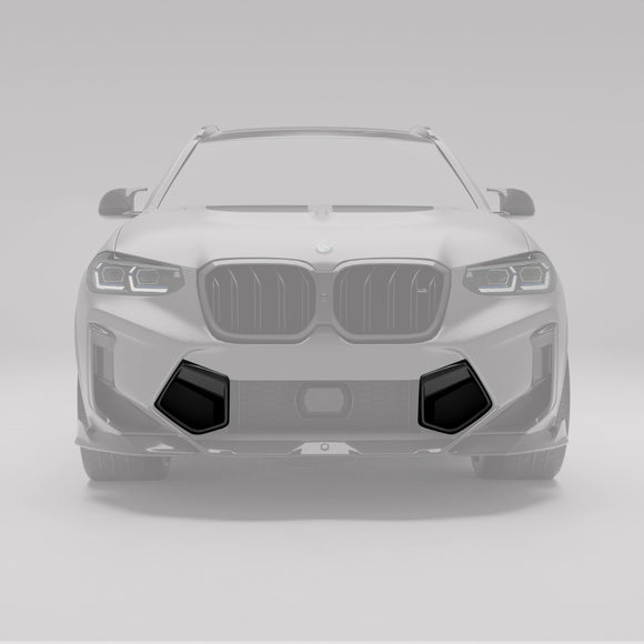 BMW X3M F97 LCI Carbon Fiber Front Bumper Vents