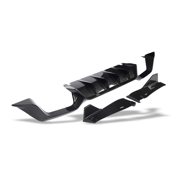 X4m Rear Diffuser BMW X4M F98 LCI Carbon Fiber Rear Diffuser | Zefer Performance