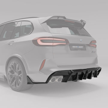 BMW X5M F95 PRE LCI Carbon Fiber Rear Diffuser - 0