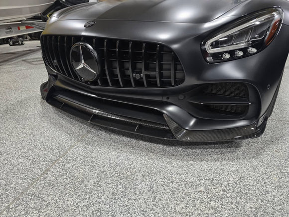 Paktechz Carbon Fiber Front Lip Ver.1 for Mercedes benz AMG GT/GTS/GTC C190 2018-2021