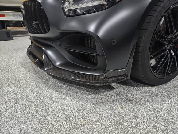 Paktechz Carbon Fiber Front Lip Ver.1 for Mercedes benz AMG GT/GTS/GTC C190 2018-2021
