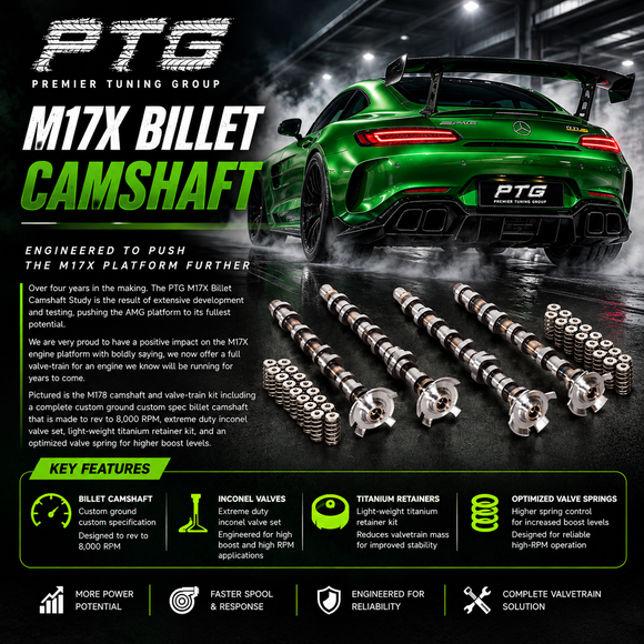 PTG M17X Billet Camshaft Set for M177.1 and M178 engines - photo 3