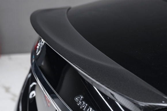 Carbonado 2014-2020 Mercedes Benz S Class W222 Sedan S63 S65 AMG RT Style Carbon Fiber Trunk Spoiler