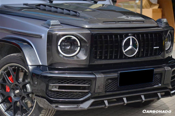 2018-2024 Mercedes Benz G63 AMG W464 G-Wagon TC Style Dry Carbon Fiber Front Lip
