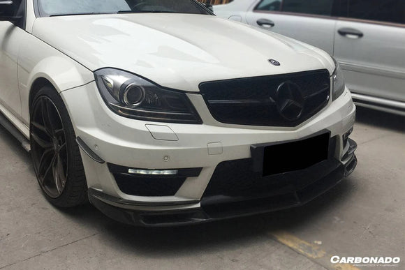 2012-2014 Mercedes Benz W204 C63 AMG Sedan Coupe BK Style Front Canard