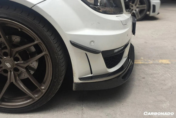 2012-2014 Mercedes Benz W204 C63 AMG Sedan Coupe BK Style Front Canard