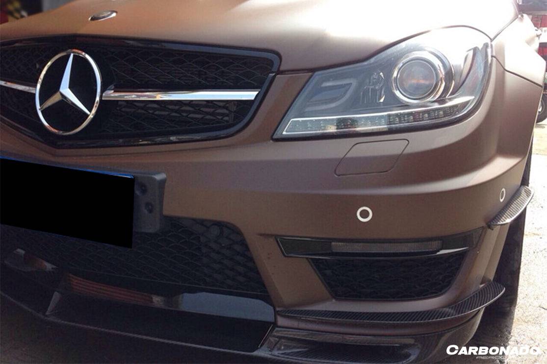 2012-2014 Mercedes Benz W204 C63 AMG Sedan Coupe BK Style Front Canard
