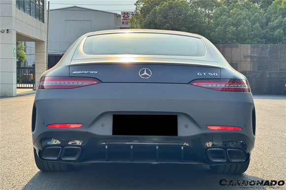 2019-2025 Mercedes Benz AMG GT53 GT50 GT43 4Door Coupe X290 Convert GT63 Style Rear Bumper