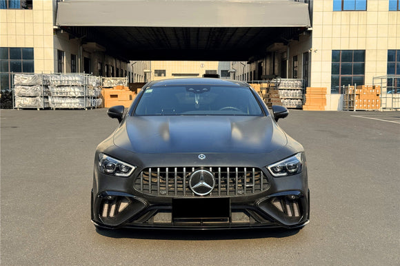 2019-2025 Mercedes Benz AMG GT53 GT50 GT43 4Door Coupe X290 Convert GT63 Style Front Bumper