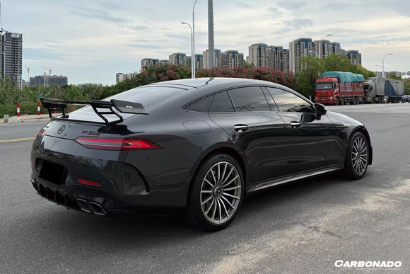 2019-2025 Mercedes Benz AMG GT53 GT50 GT43 4Door Coupe X290 Convert GT63 Style Rear Bumper
