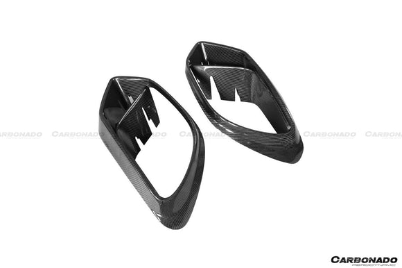 2019-2024 Mercedes Benz AMG GT63 S 4Door Coupe X290 BRS Style Carbon Fiber Front Bumper Vents