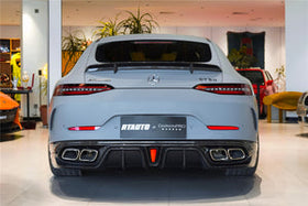 DarwinPRO 2019-2024 Mercedes Benz AMG GT50 GT53 GT43 4Door Coupe X290 IMP Performance Rear Diffuser With Reflector Panels & Exhaust tips - 0