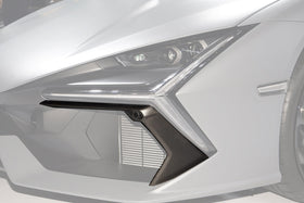 DarwinPRO 2023-UP Lamborghini Revuelto OE Style Autoclave Carbon Fiber Front Bumper Air Vent Trims - 0