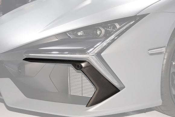 DarwinPRO 2023-UP Lamborghini Revuelto OE Style Autoclave Carbon Fiber Front Bumper Air Vent Trims