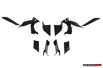 DarwinPRO 2023-UP Lamborghini Revuelto OE Style Autoclave Carbon Fiber Quarter Panel Fender Vents 10 pieces