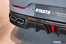 DarwinPRO 2019-2024 Mercedes Benz AMG GT50 GT53 GT43 4Door Coupe X290 IMP Performance Rear Diffuser With Reflector Panels & Exhaust tips-4