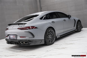 DarwinPRO 2019-2024 Mercedes Benz AMG GT50 GT53 GT43 4Door Coupe X290 IMP Performance Rear Bumper Canards - 0