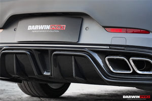 DarwinPRO 2019-2024 Mercedes Benz AMG GT50 GT53 GT43 4Door Coupe X290 IMP Performance Rear Diffuser With Exhaust tips